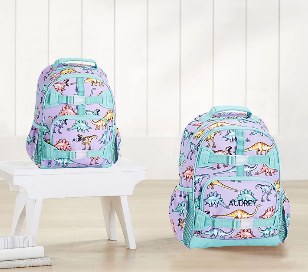 Mackenzie Lavender Multi Dinosaur Backpacks